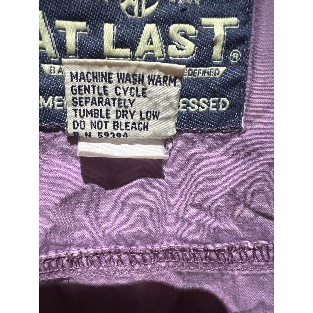 AbsolutelyAuthenticAtLastAmericasBestDressed Purple Sleeveless ButtonDown Size S - Picture 5 of 7